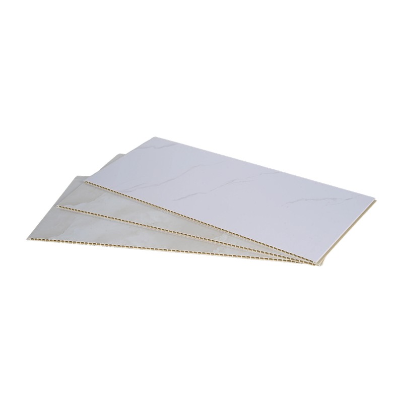 Mermer Desenli Neme Dayanıklı Bambu Elyaf PVC İçi Boş Entegre Duvar Paneli